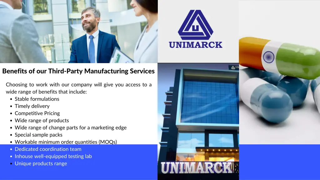 benefits of our third party manufacturing services 1