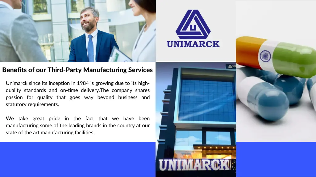 benefits of our third party manufacturing services