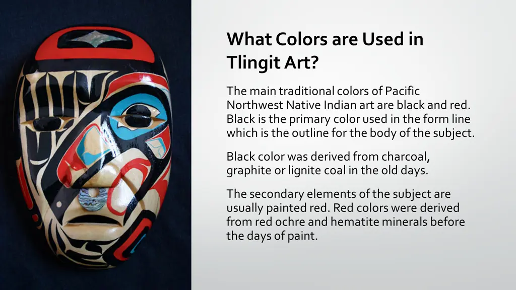 what colors are used in tlingit art