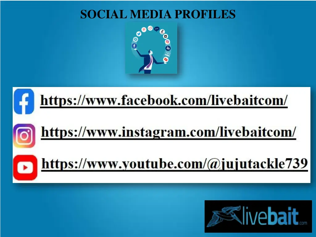 social media profiles