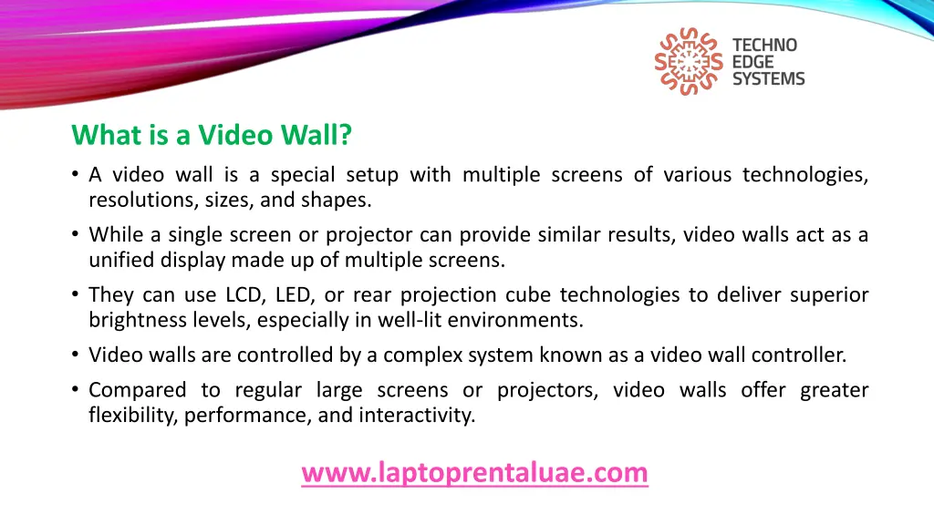 what is a video wall a video wall is a special