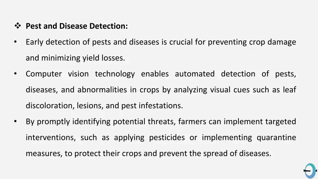 pest and disease detection