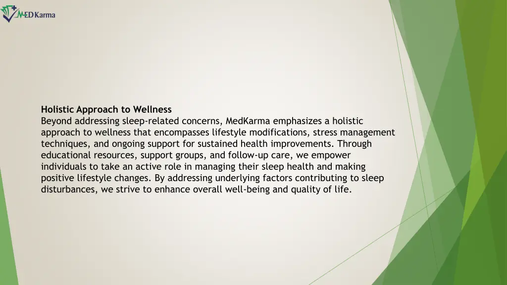 holistic approach to wellness beyond addressing