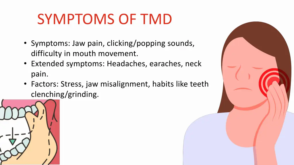 symptoms of tmd