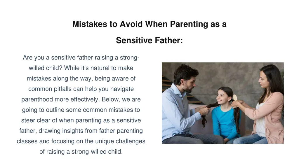 mistakes to avoid when parenting as a