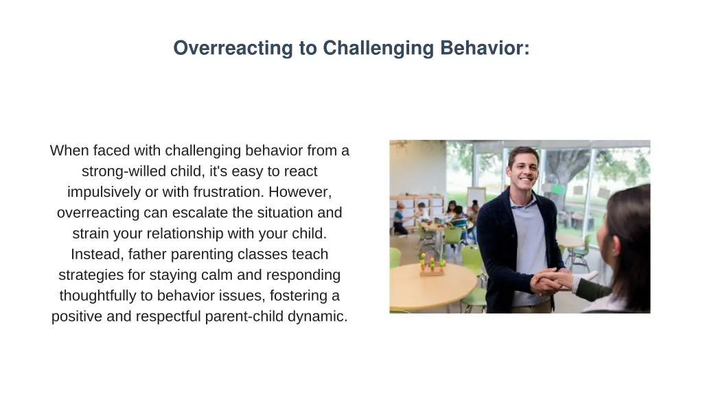 overreacting to challenging behavior