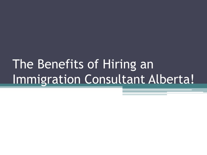 the benefits of hiring an immigration consultant