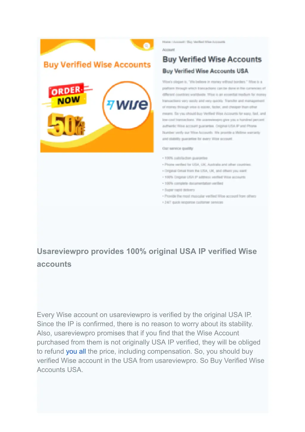 usareviewpro provides 100 original