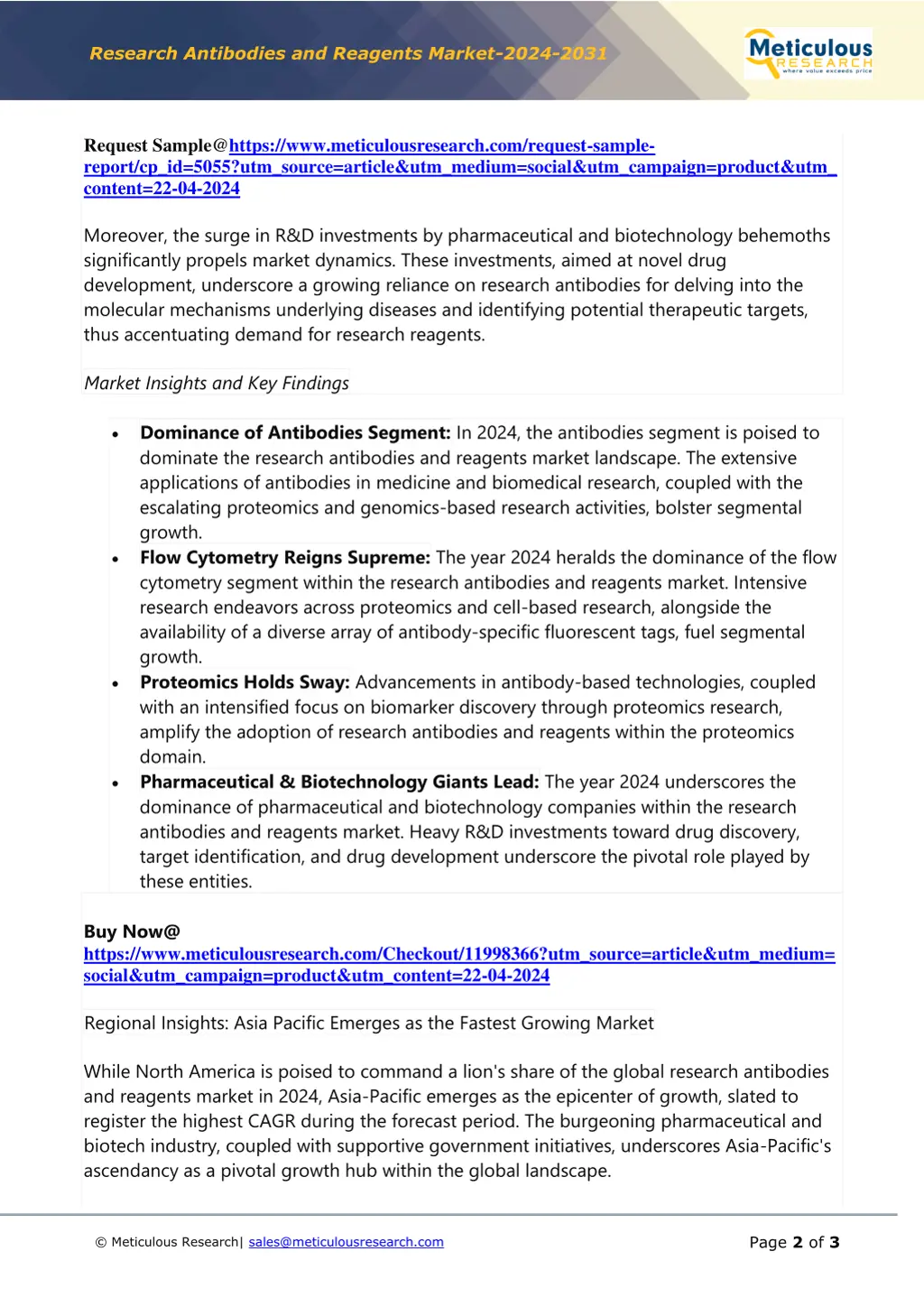 research antibodies and reagents market 2024 2031 1