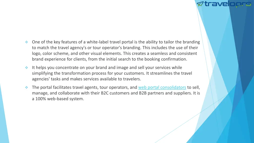one of the key features of a white label travel