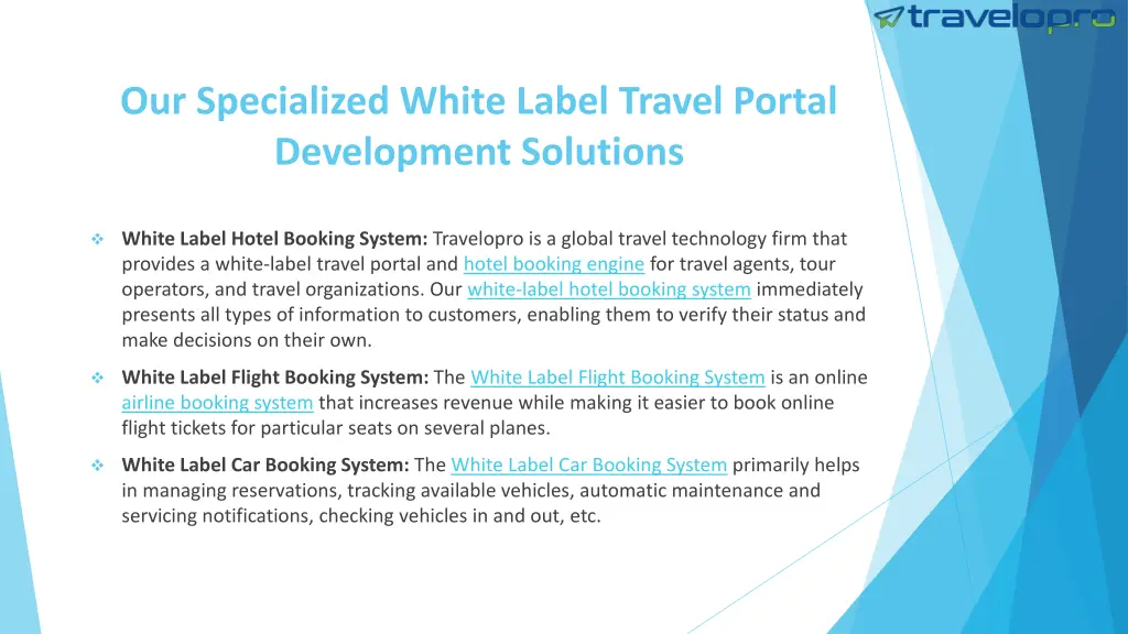 our specialized white label travel portal