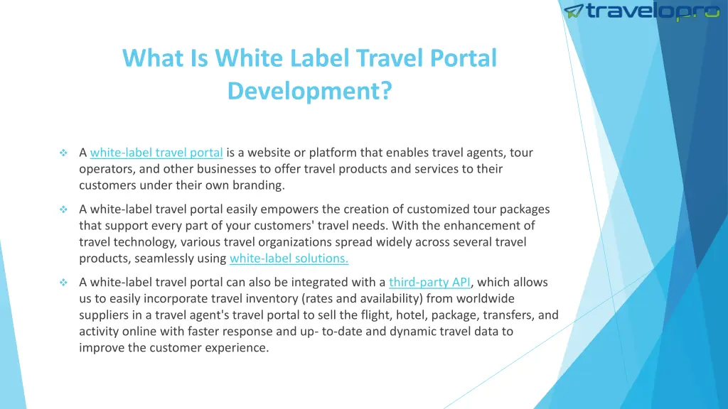 what is white label travel portal development