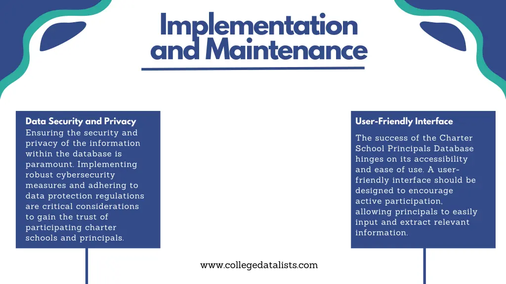 implementation and maintenance