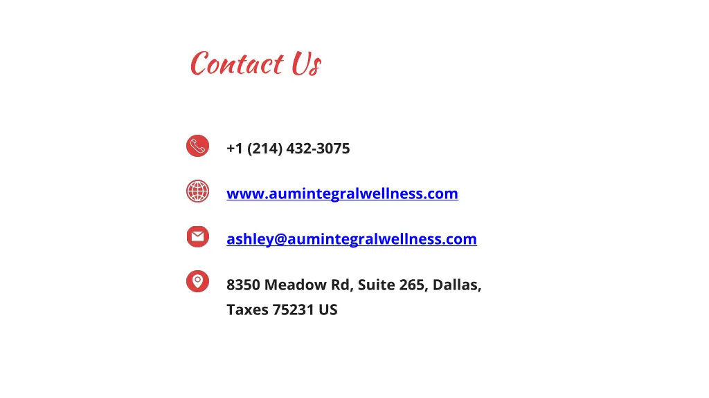 contact us