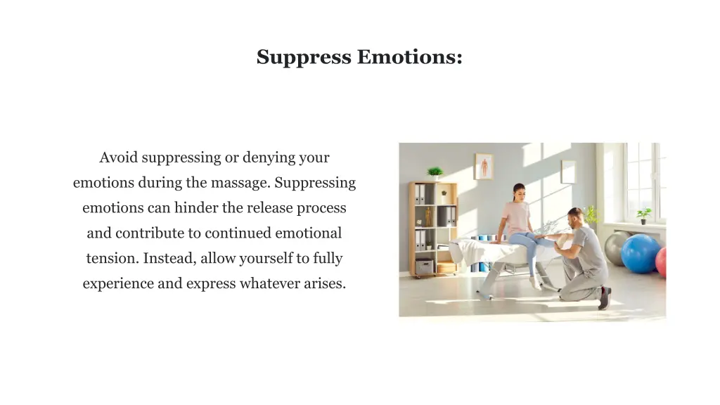 suppress emotions
