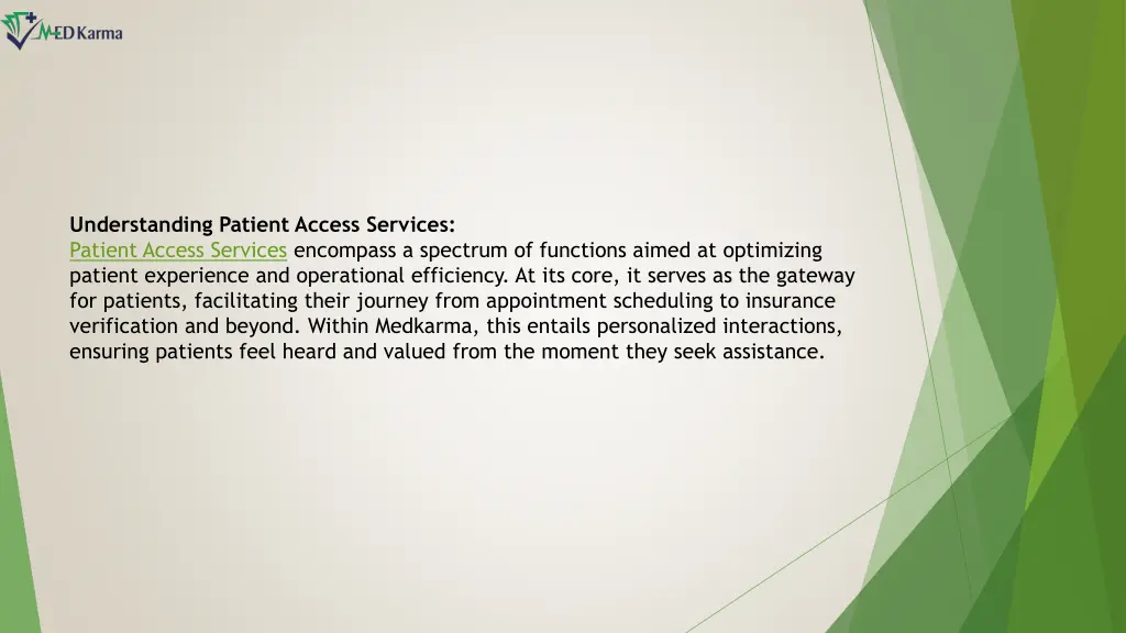 understanding patient access services patient