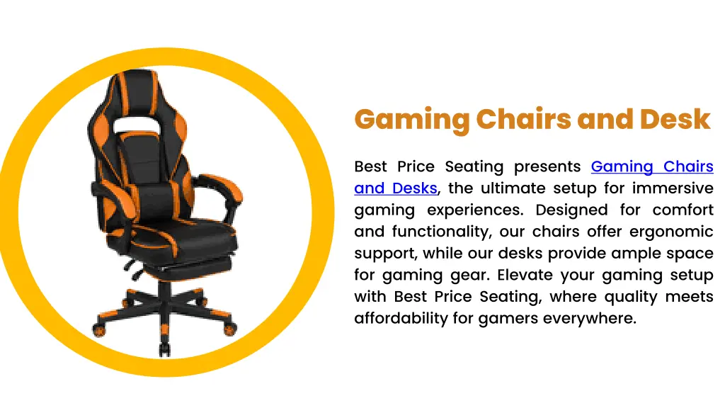 gaming chairs and desk