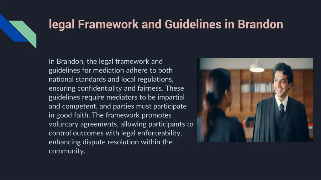 legal framework and guidelines in brandon