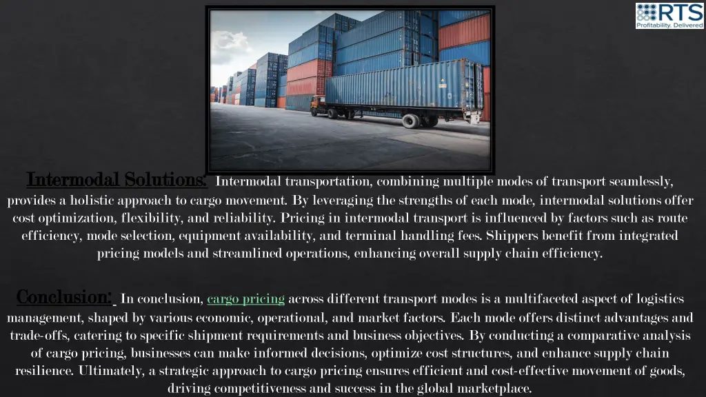 intermodal intermodal solutions provides