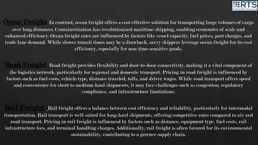 ocean ocean freight freight in contrast ocean