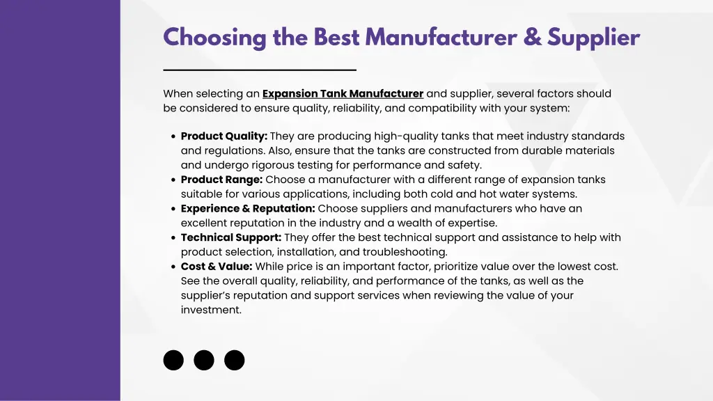 choosing the best manufacturer supplier