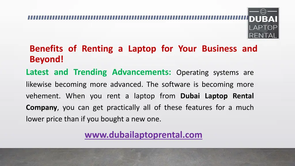 benefits of renting a laptop for your business