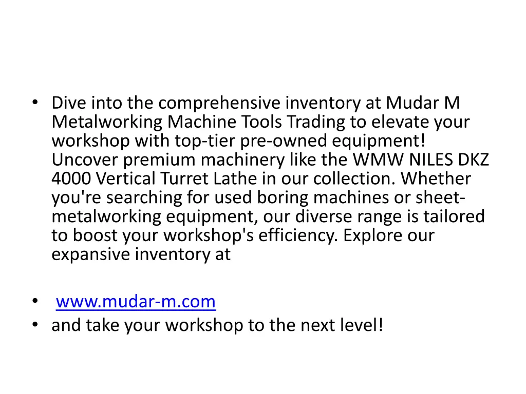 dive into the comprehensive inventory at mudar