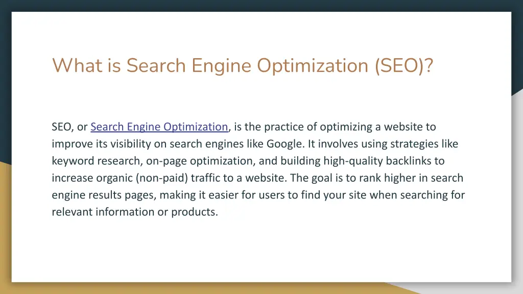 what is search engine optimization seo