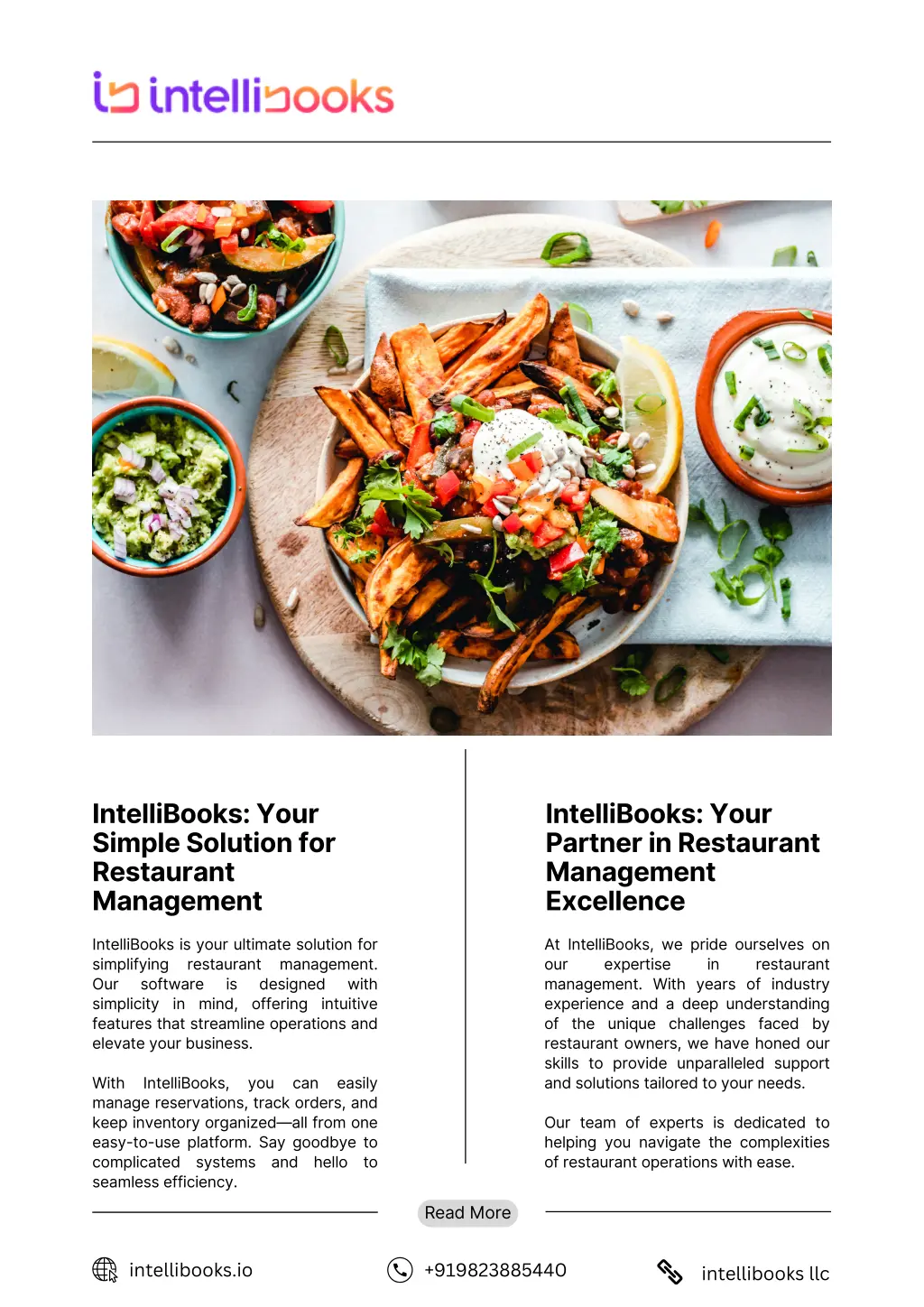 intellibooks your simple solution for restaurant