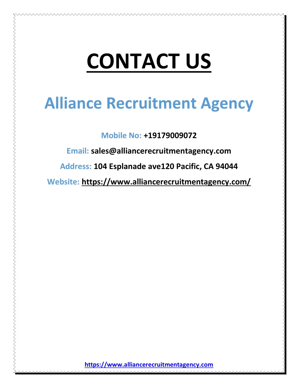 contact us