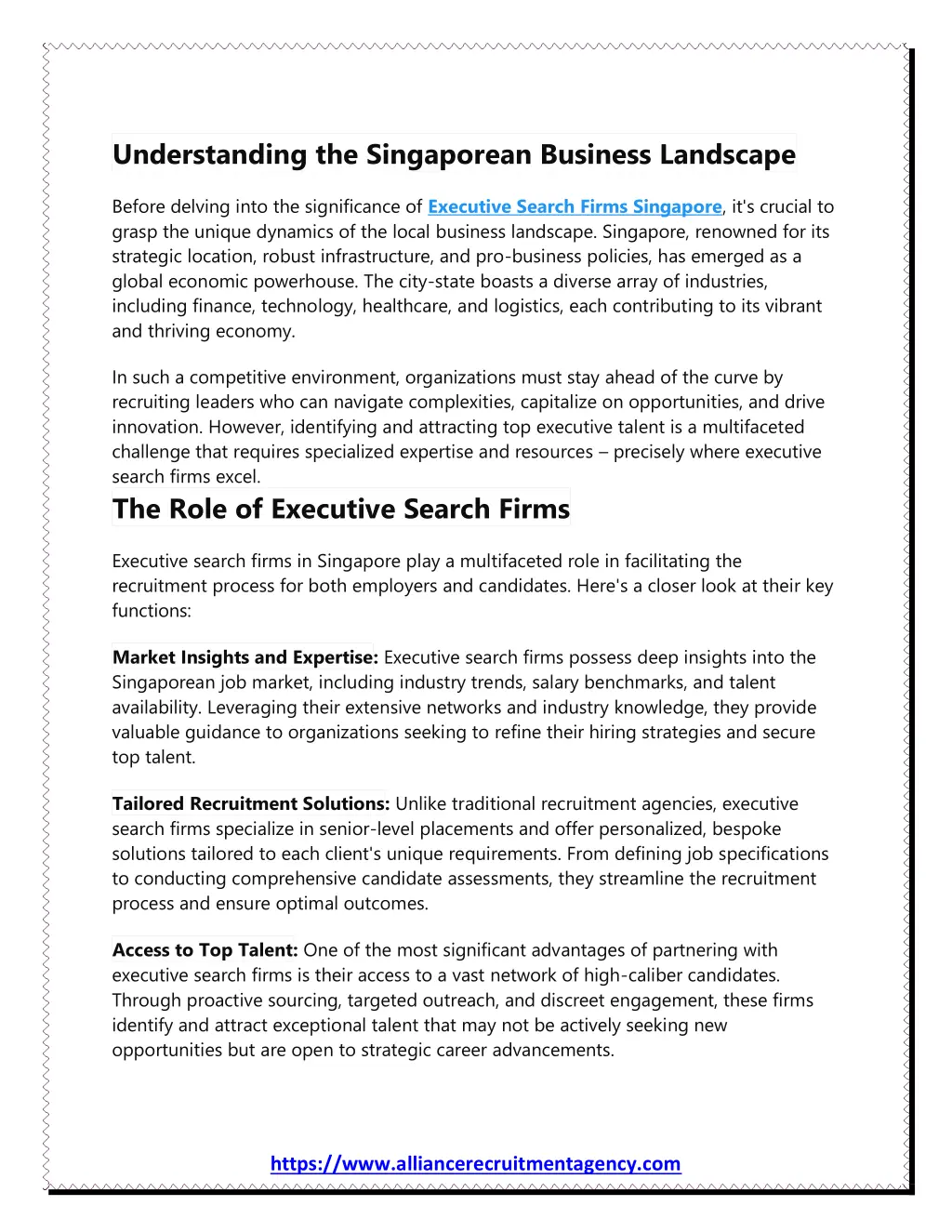 understanding the singaporean business landscape