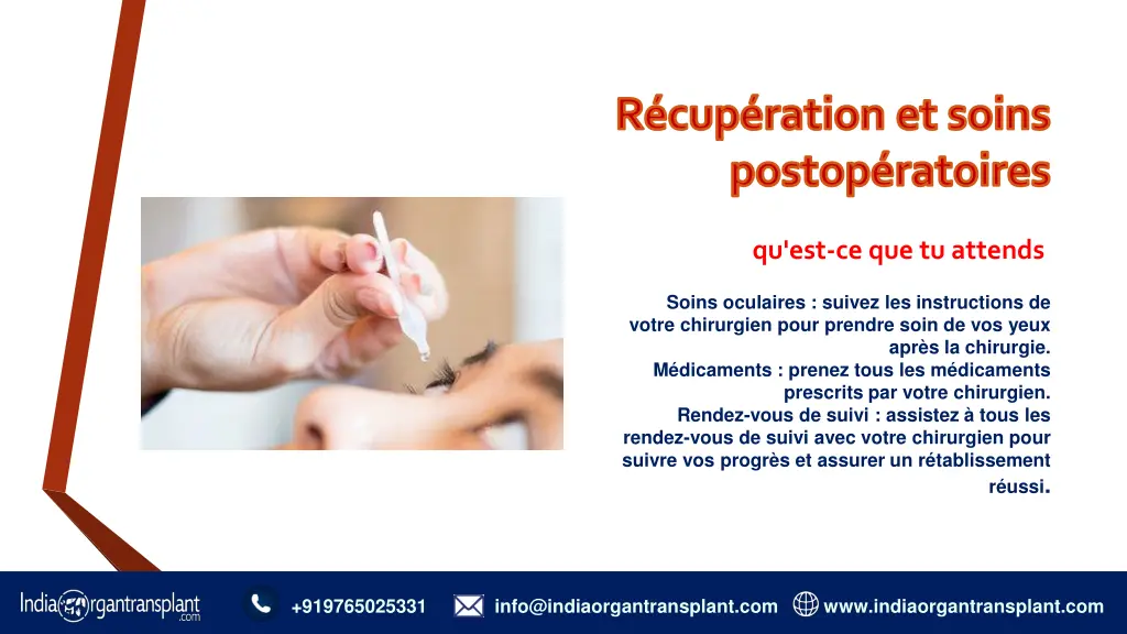 r cup ration et soins postop ratoires