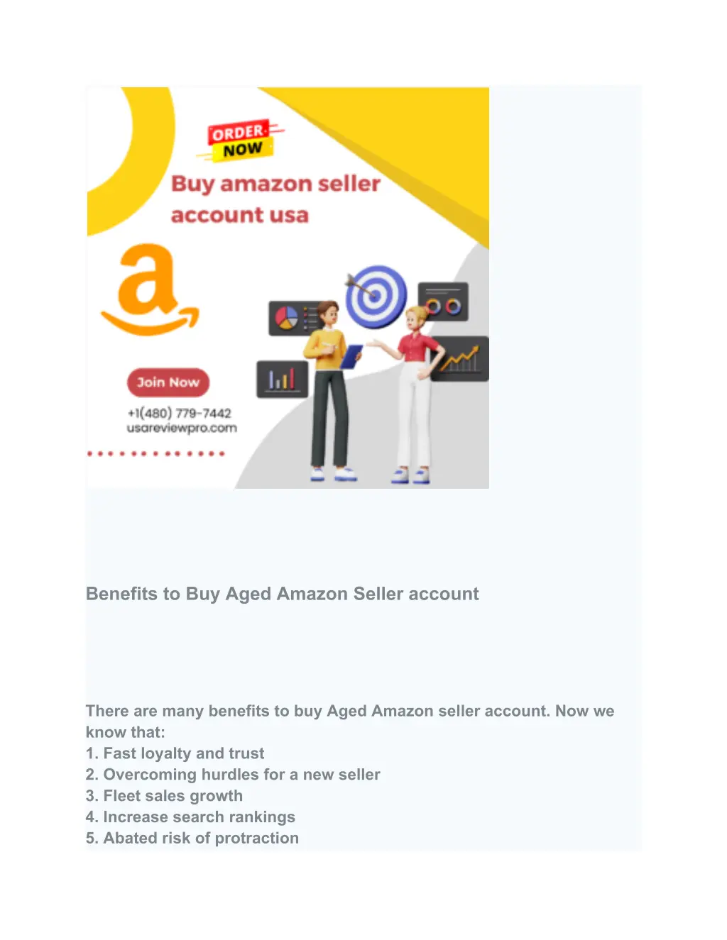 benefits to buy aged amazon seller account