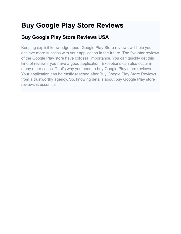 buy google play store reviews