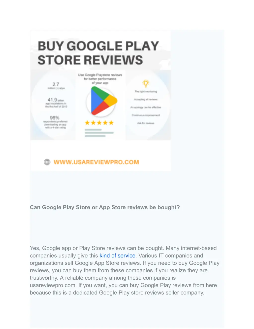 can google play store or app store reviews