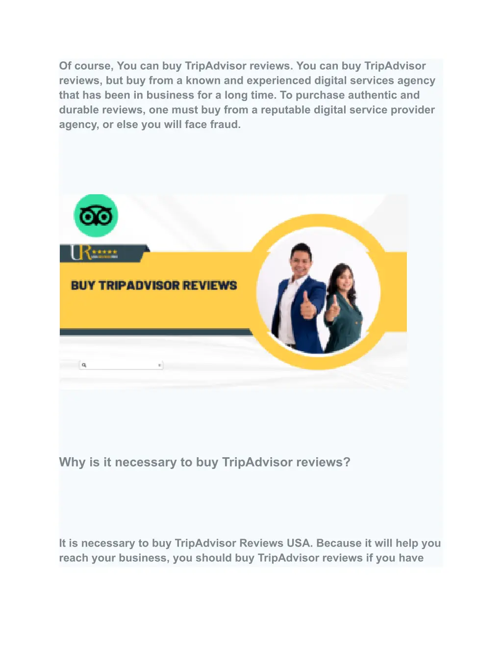 of course you can buy tripadvisor reviews