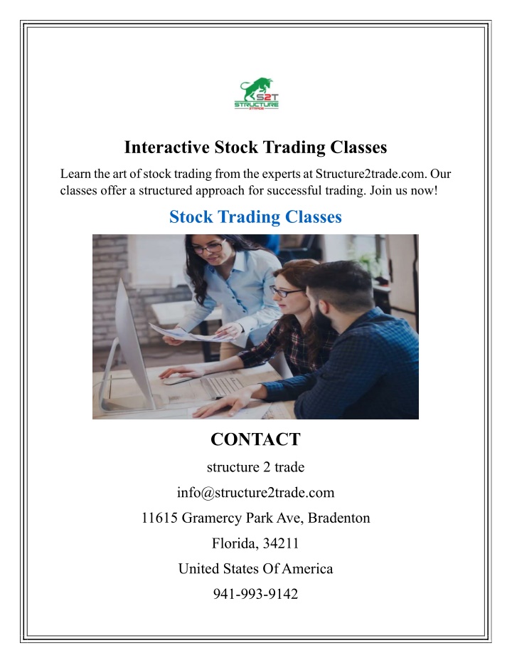 interactive stock trading classes