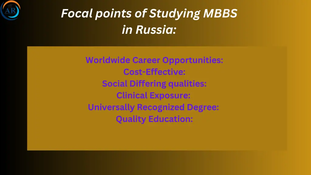 focal points of studying mbbs in russia