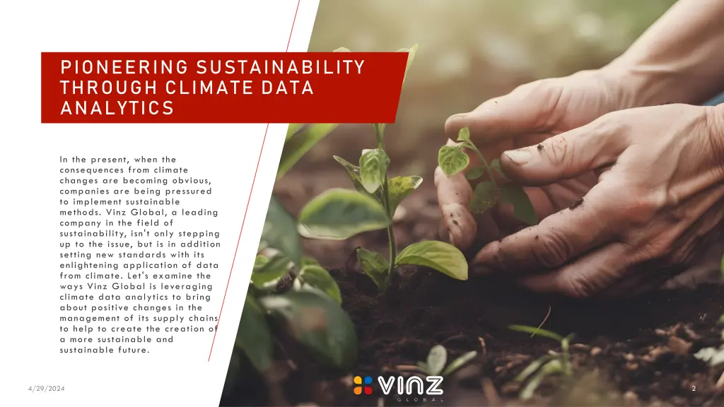 pioneering sustainability through climate data