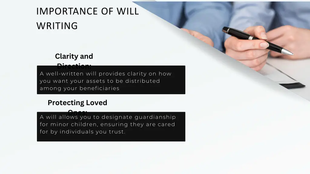 importance of will writing