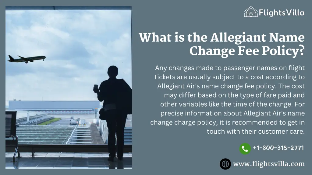 what is the allegiant name change fee policy