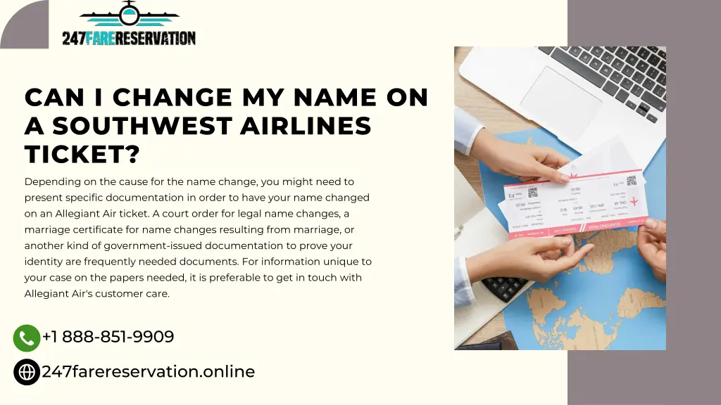 can i change my name on a southwest airlines