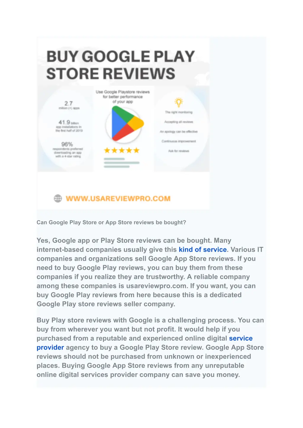 can google play store or app store reviews