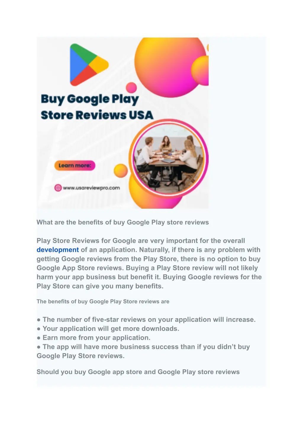 what are the benefits of buy google play store