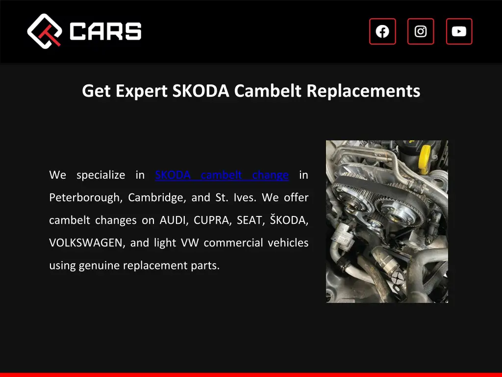 get expert skoda cambelt replacements