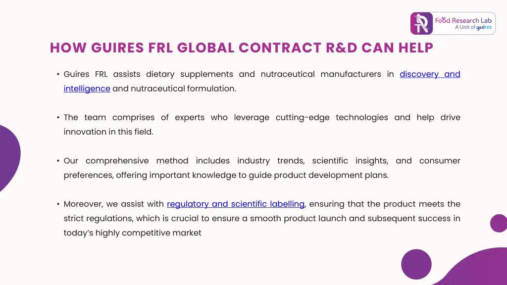 how guires frl global contract r d can help