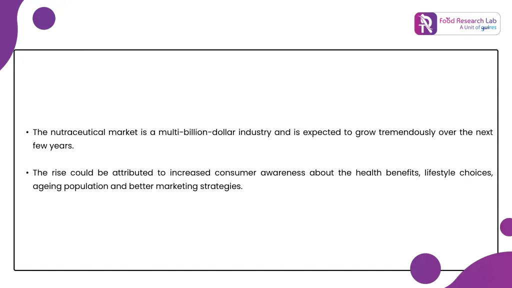 the nutraceutical market is a multi billion