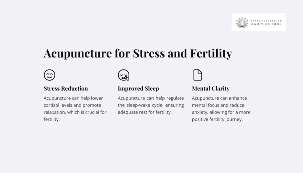 acupuncture for stress and fertility