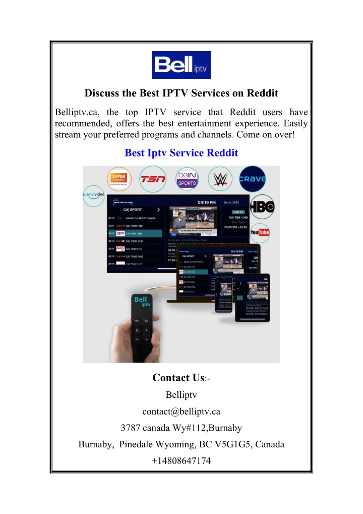 discuss the best iptv services on reddit