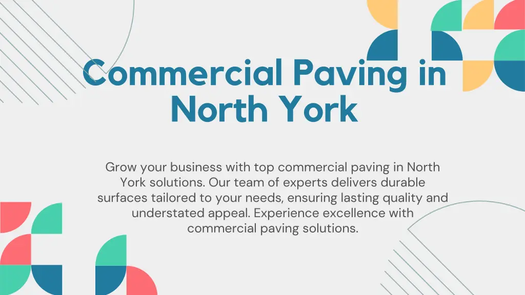 commercial paving in north york